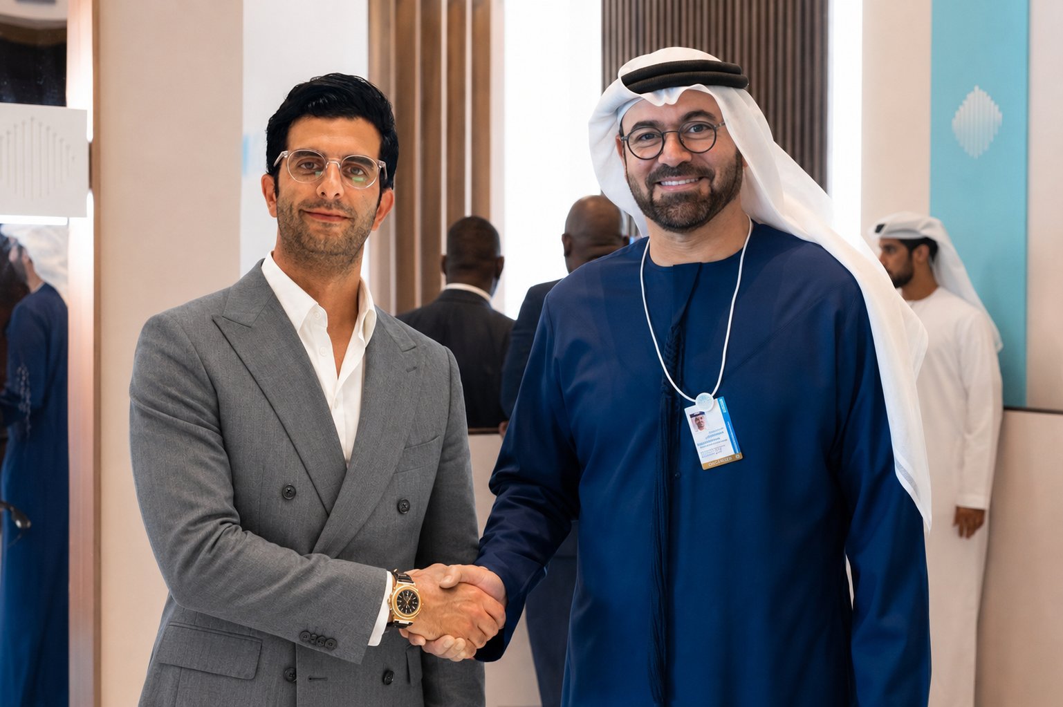 Saeed Al Hasan with H.E. Mohammad Abdullah Al Gergawi
