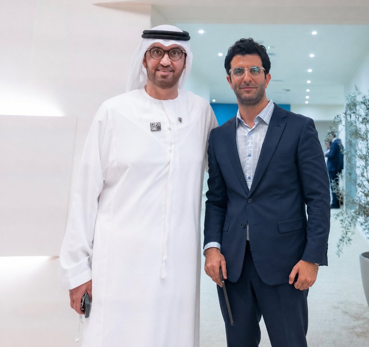 Saeed Al Hasan with H.E. Dr. Sultan Ahmed Al Jaber at COP28